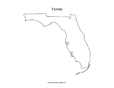 Blank Florida Map Fl Blank L 