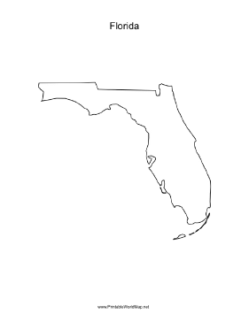 Florida Blank Map Fl Blank P 
