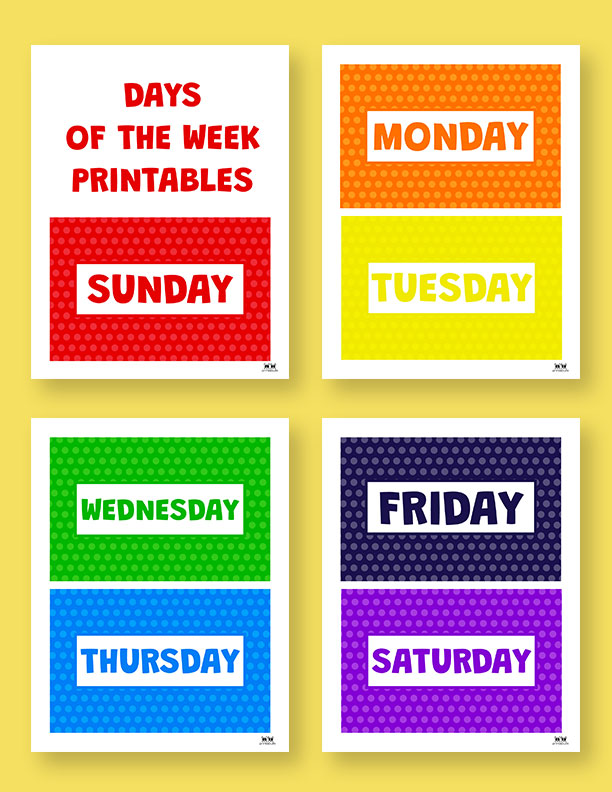 days of the week worksheets printables 50 free pages printabulls
