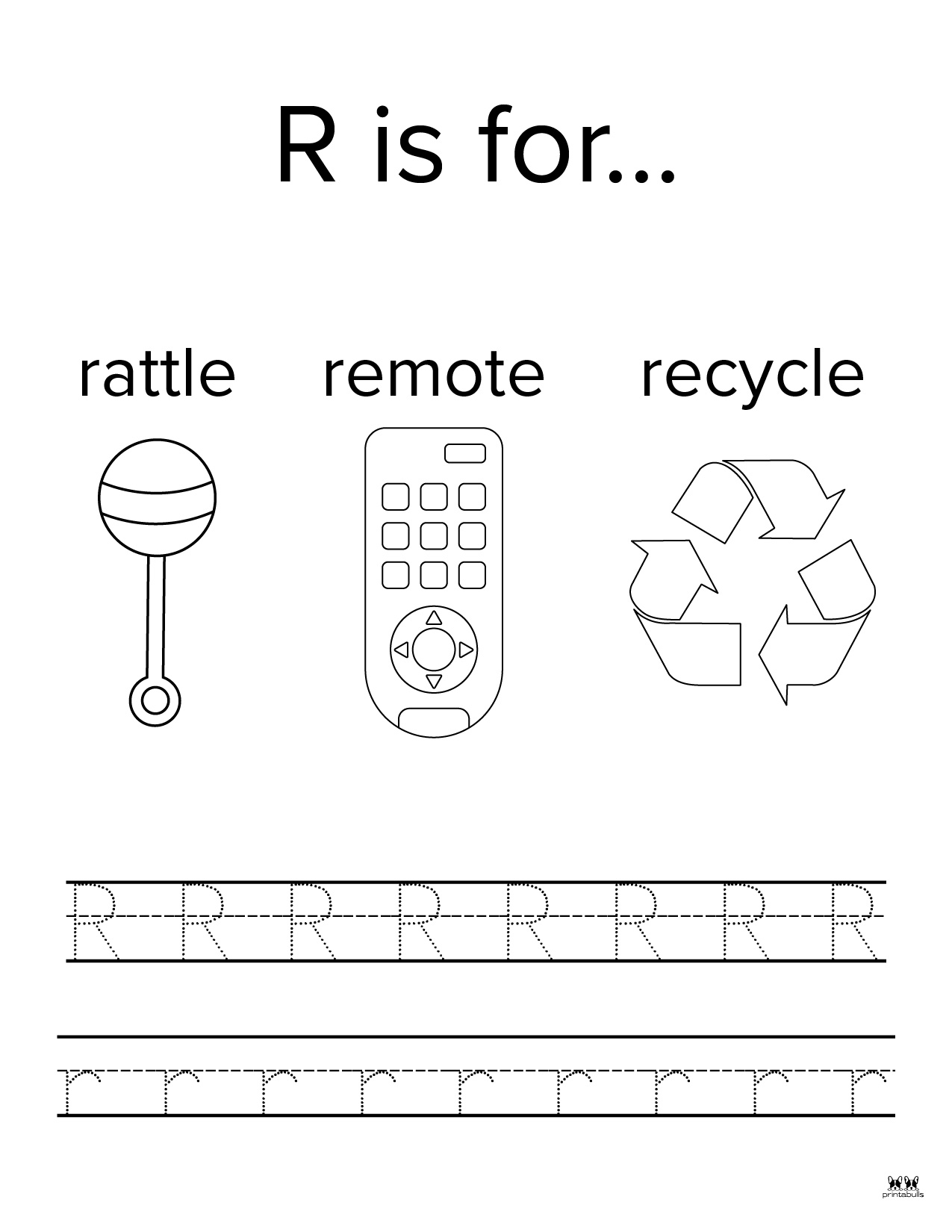 Letter r worksheets