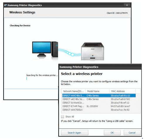 samsung printer diagnostics