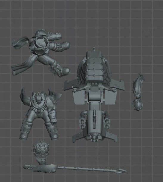 Adeptus Custodes dawneagle jetbikes proxies 40k warhammer stl
