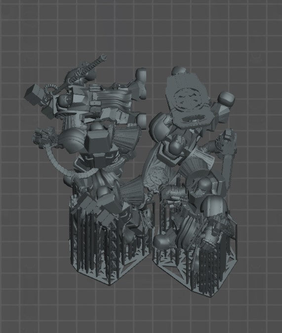 Chaos Terminator Squad proxies 40k warhammer stl