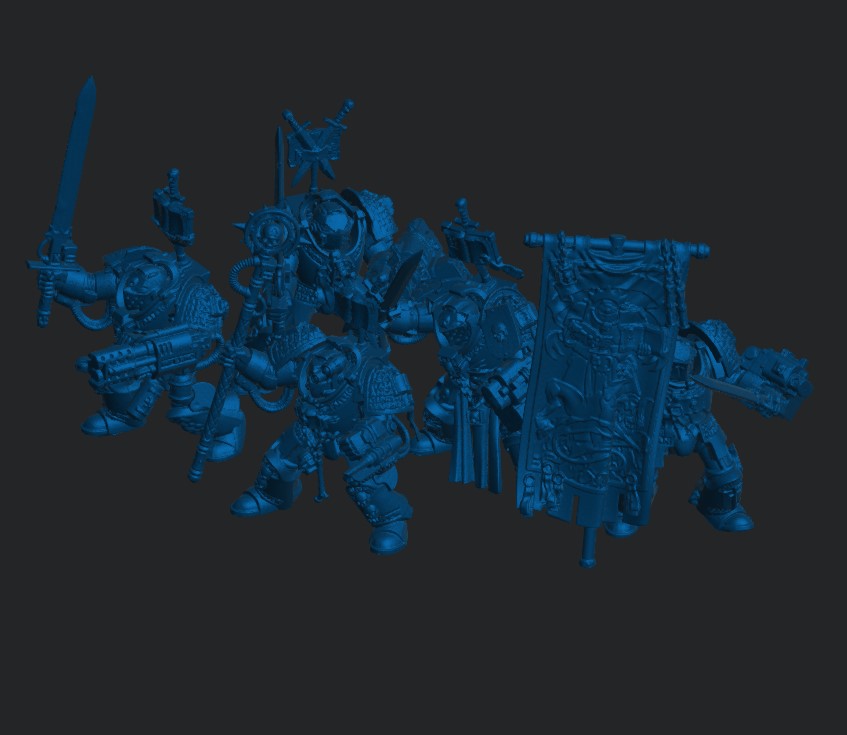 Grey exterminators squad  warhammer 40k stl