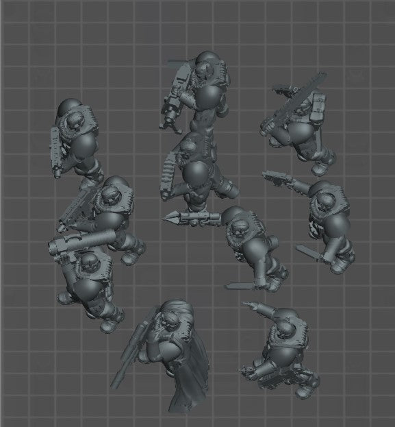 Scout Squad proxies warhammer stl