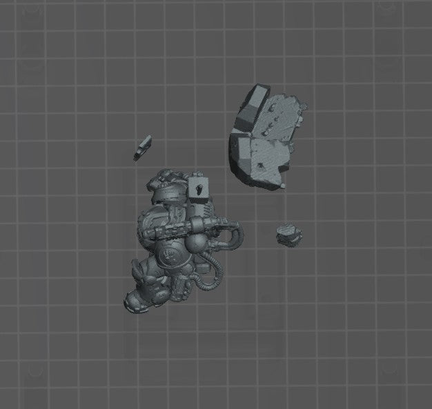 Space captain hand of challenge Tor Garadon proxies 40k warhammer stl