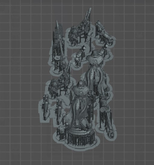 Tech priest Enginseer proxies 40k warhammer stl