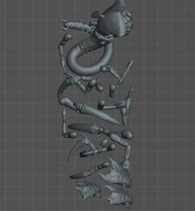 Tyranids Ravener proxies 40k warhammer stl