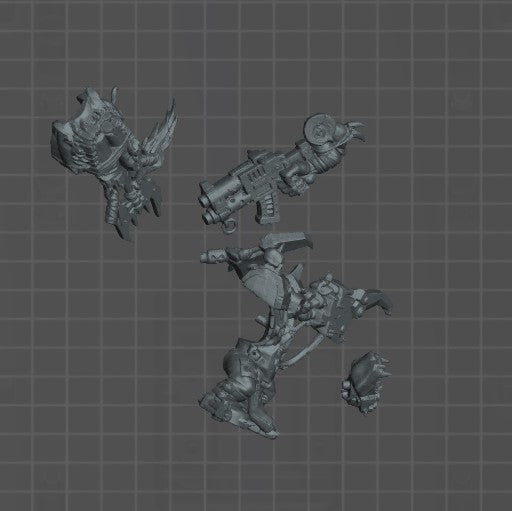 big ork boss with claw proxies 40k warhammer stl