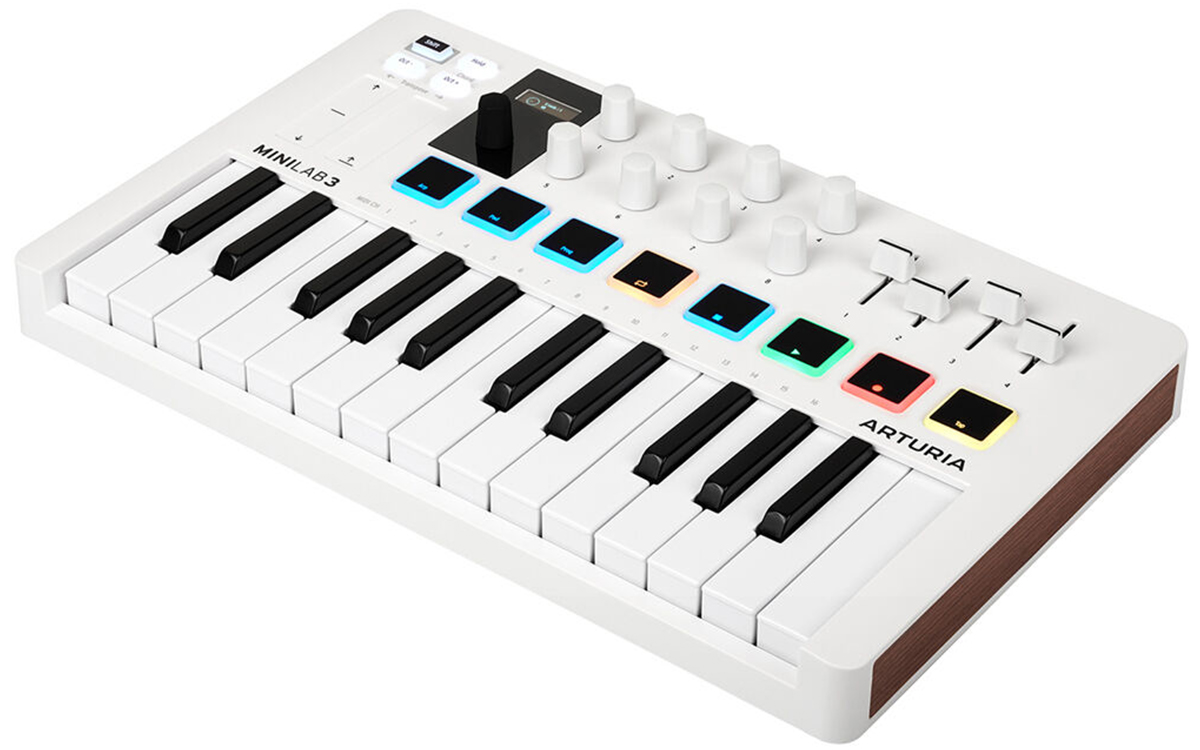 Arturia MiniLab 3 25 Slim-key Controller (White)