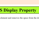 Css Display Property With Examples