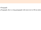Html Paragraphs With Examples