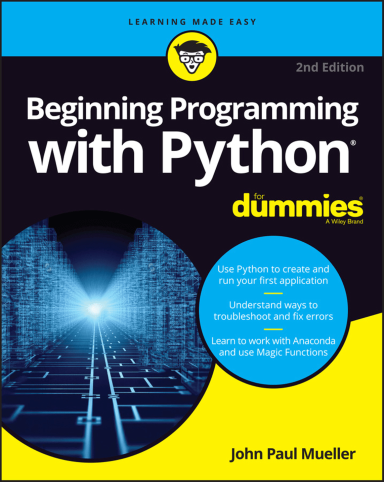 Beginning Programming With Python For Dummies 2nd Edition - 