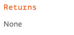 returns, none