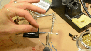 Soldering Hook Up Wire for the LED Stuffed Pumpkin Arduino Halloween Project