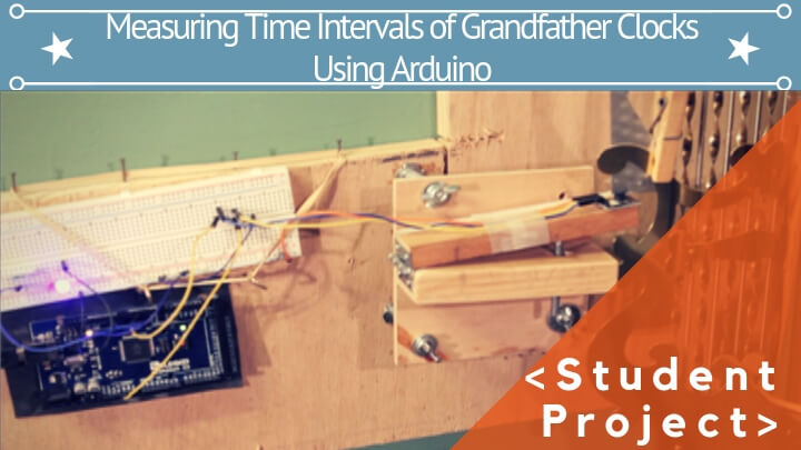 Measuring the time interval cycle for the pendulum on large grandfather ...