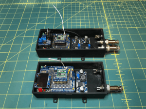 plastic enclosure holding arduino and arduino shields