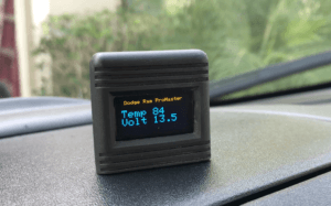small lcd display in nice enclosure showing temperature