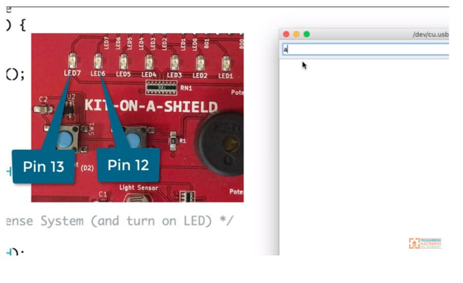 Arduino Shield and Serial Monitor