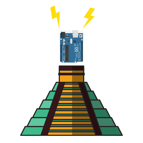 Arduino Mayan pyramid