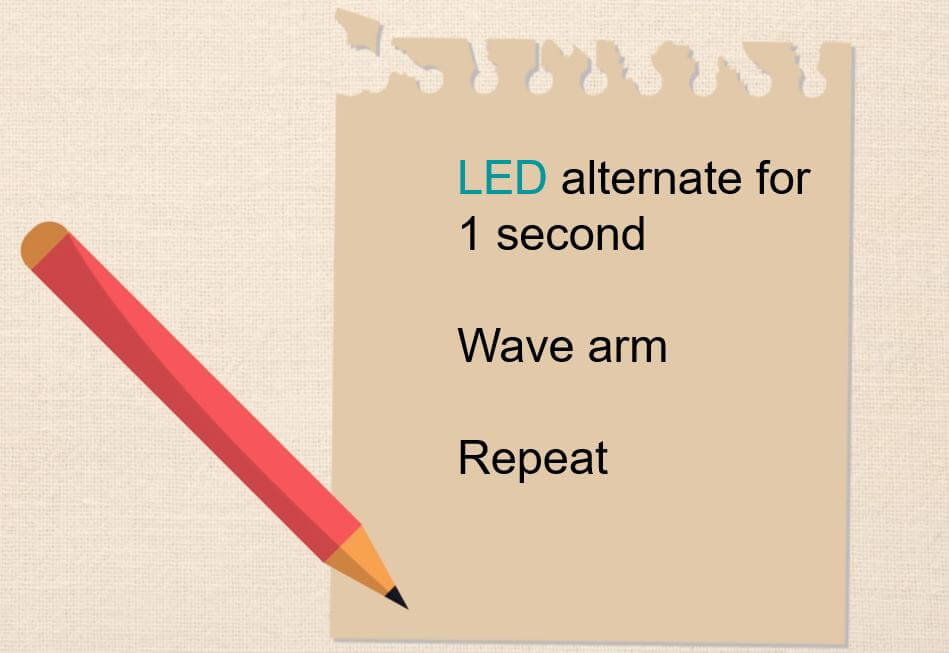 Arduino algorithm for servo arm
