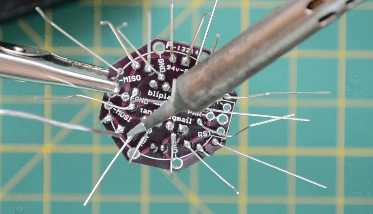 Soldering the Blipace necklace