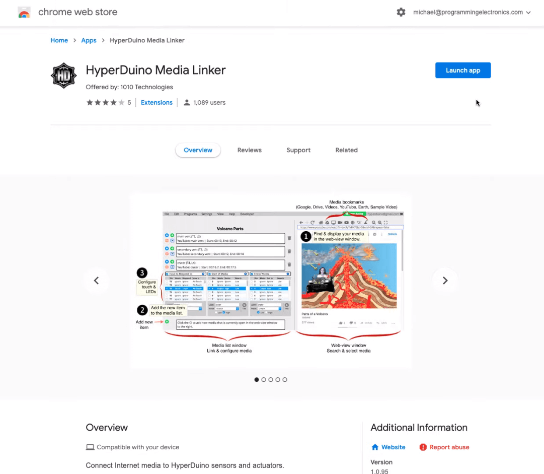 Arduino HyperDuino Chrome App