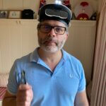 Picture of man with welding cap