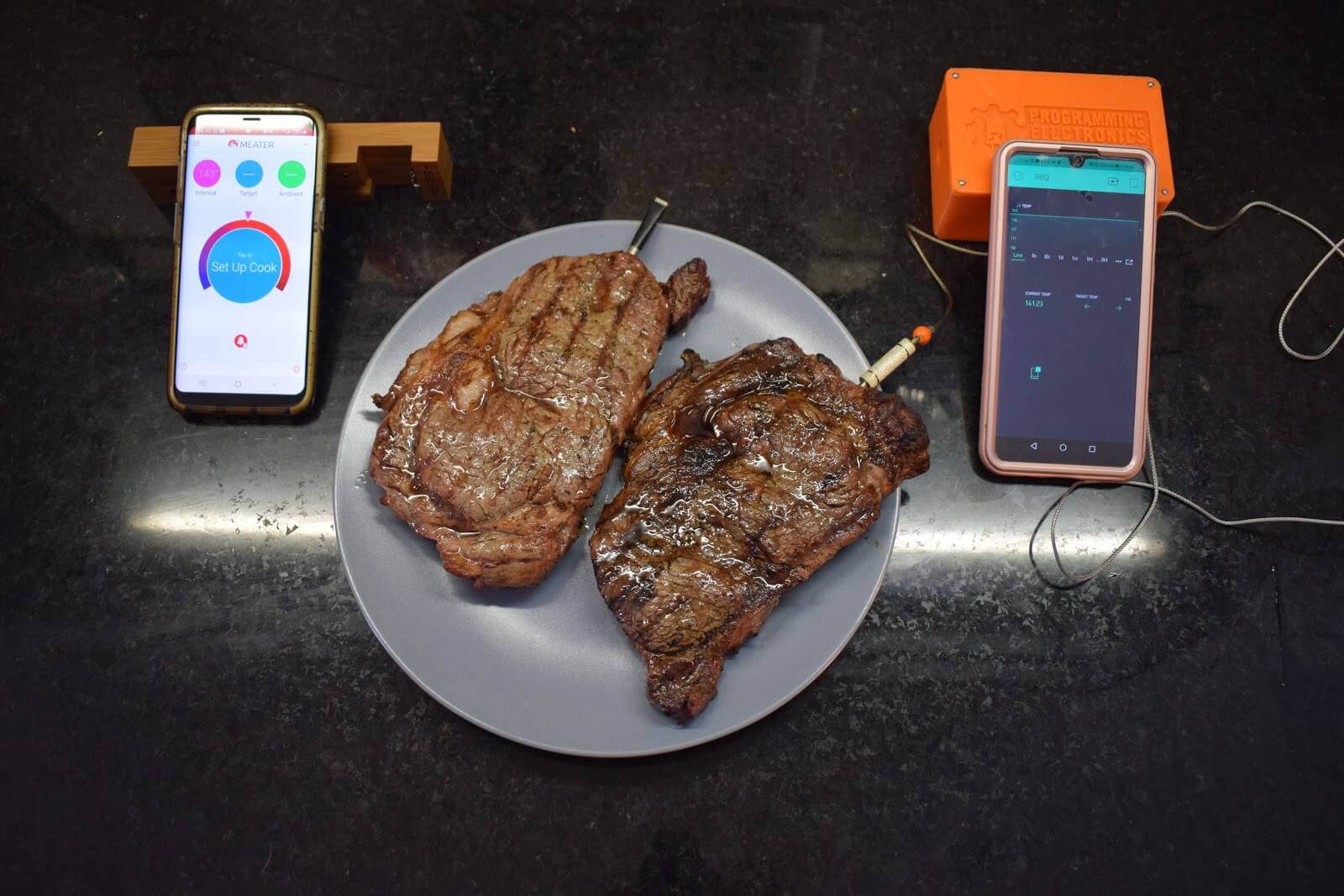 DIY BBQ Meat thermometer IoT Blynk