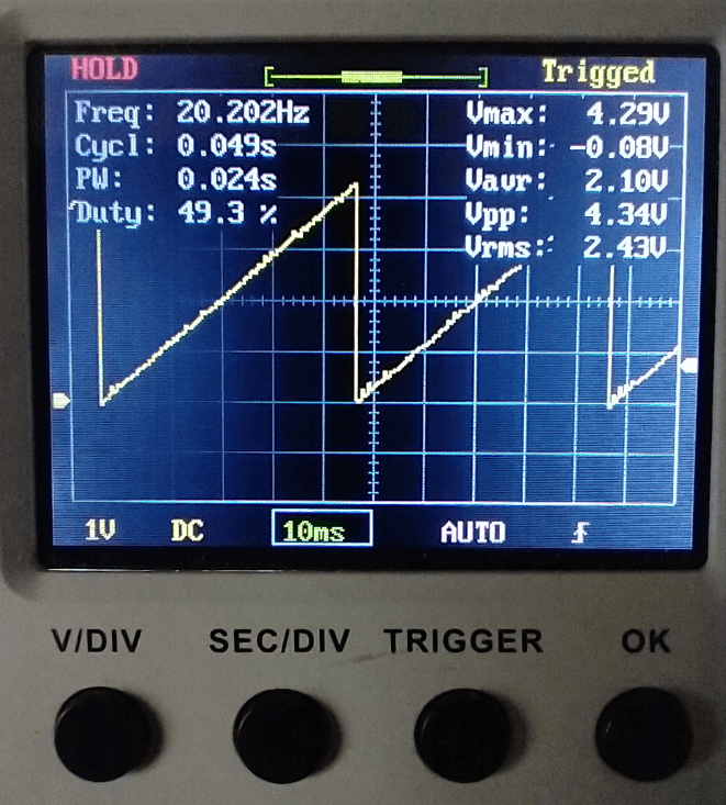 R4 WIFI - sawtooth waveform using 12-bit DAC