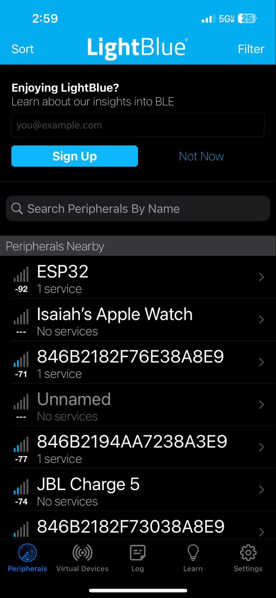 LightBlue App - iBeacon Proximity