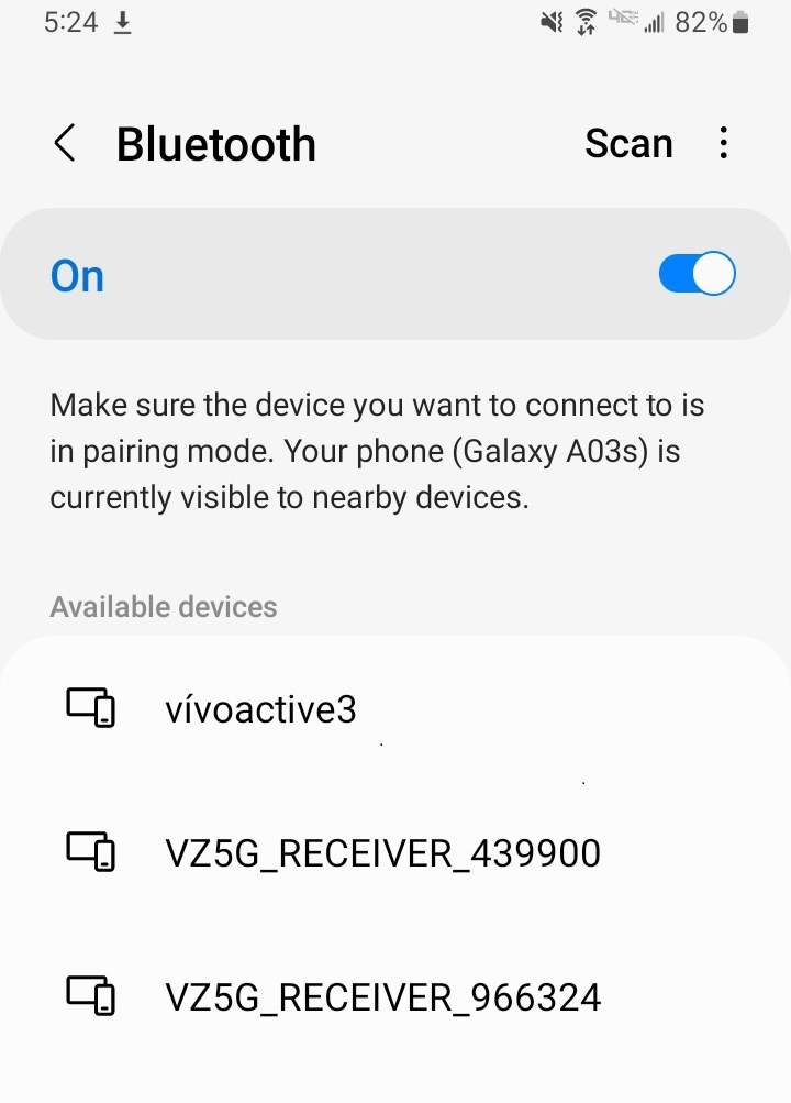 ESP32 BLE Beacon Scanner - Smartphone settings