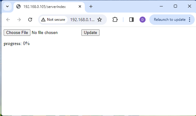 ESP32 OTA Web Firmware Upload