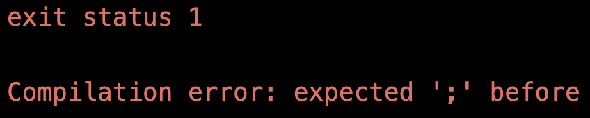 Picture of Arduino IDE Compilation error: expected ';' before