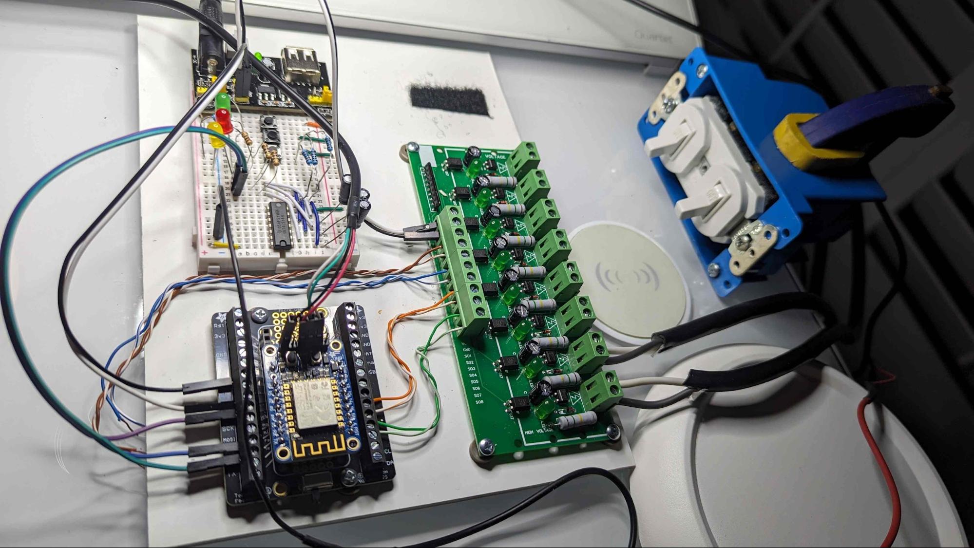 esp8266 control unit for sewage pump system