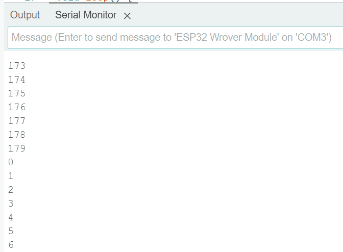ESP32 Servo - Serial Monitor