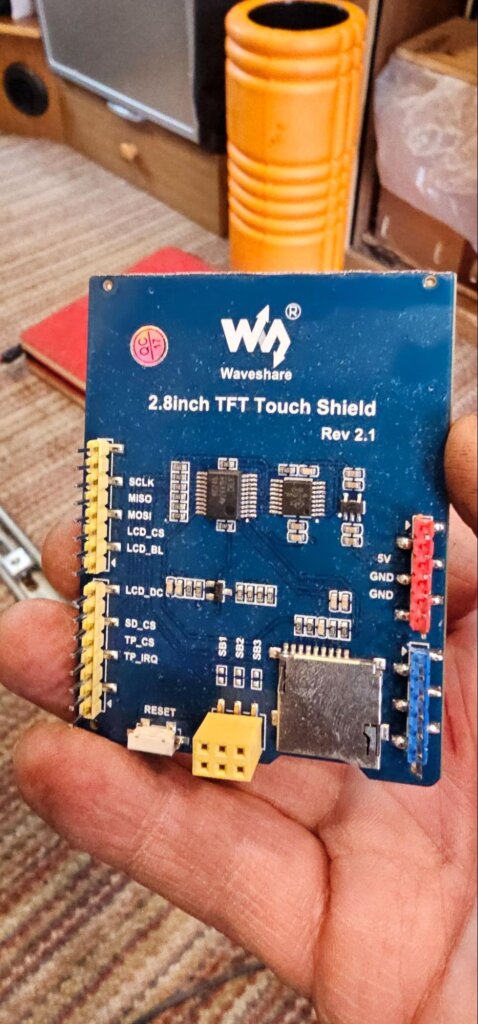 Arduino TFT shield back