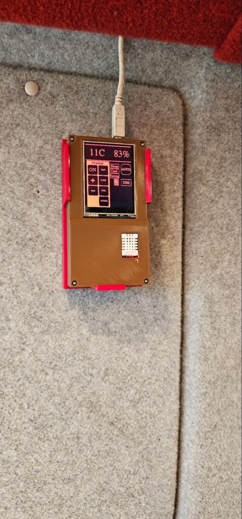 finished arduino project mounted in van
