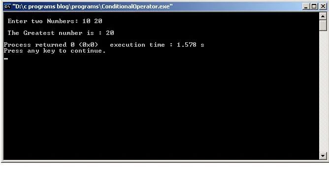 C Program To Find Maximum Of Two Numbers Using Conditional Operator - Space Arts - Stunning Retina Collection