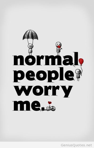 The Price of Being Normal