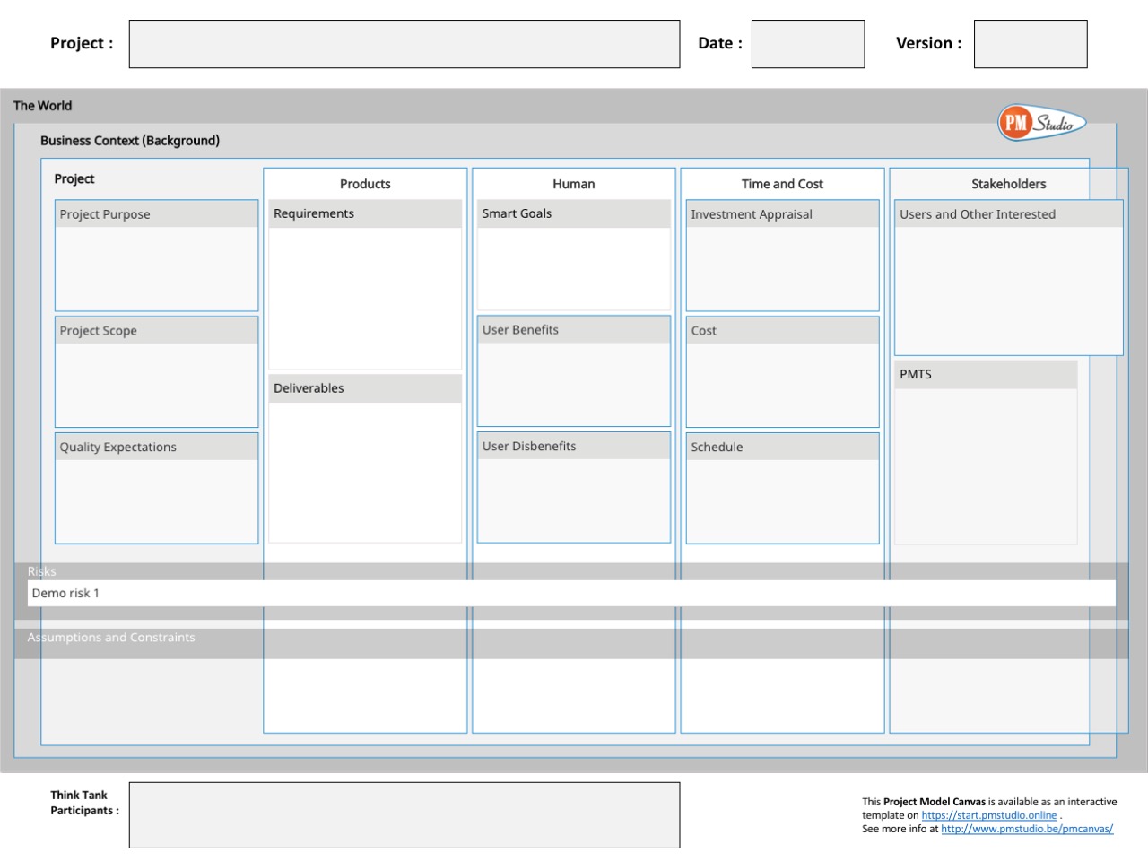 Project Model Canvas
