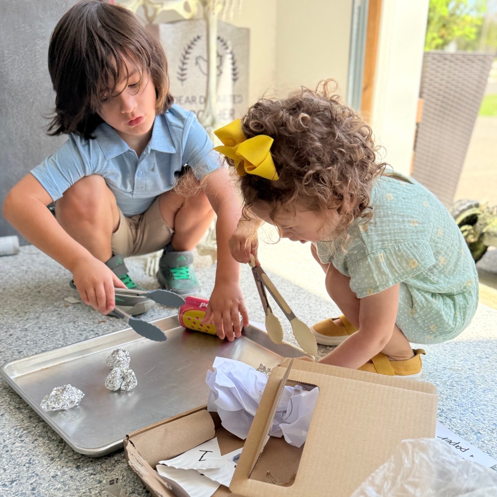 Celebrate Earth Day with kids using a fun sensory recycling activity! Teach sorting waste and support child brain development with hands-on learning.