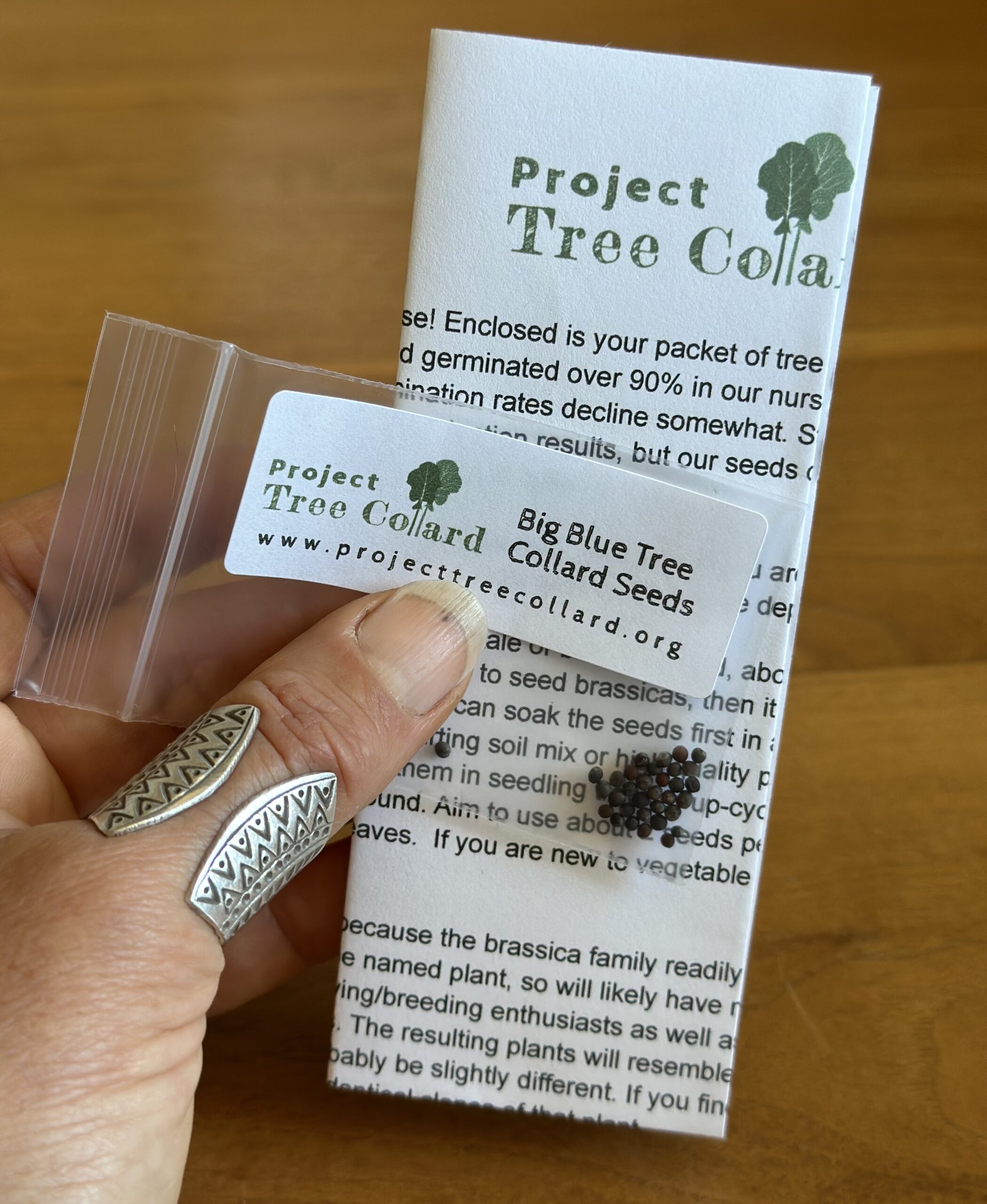 Big Blue Tree Collard Seed Packet