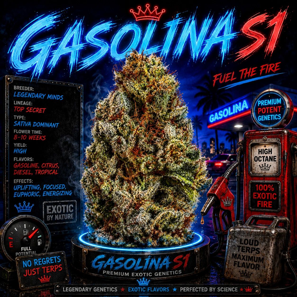 Gasolina S1 Strain - Copycat Genetics