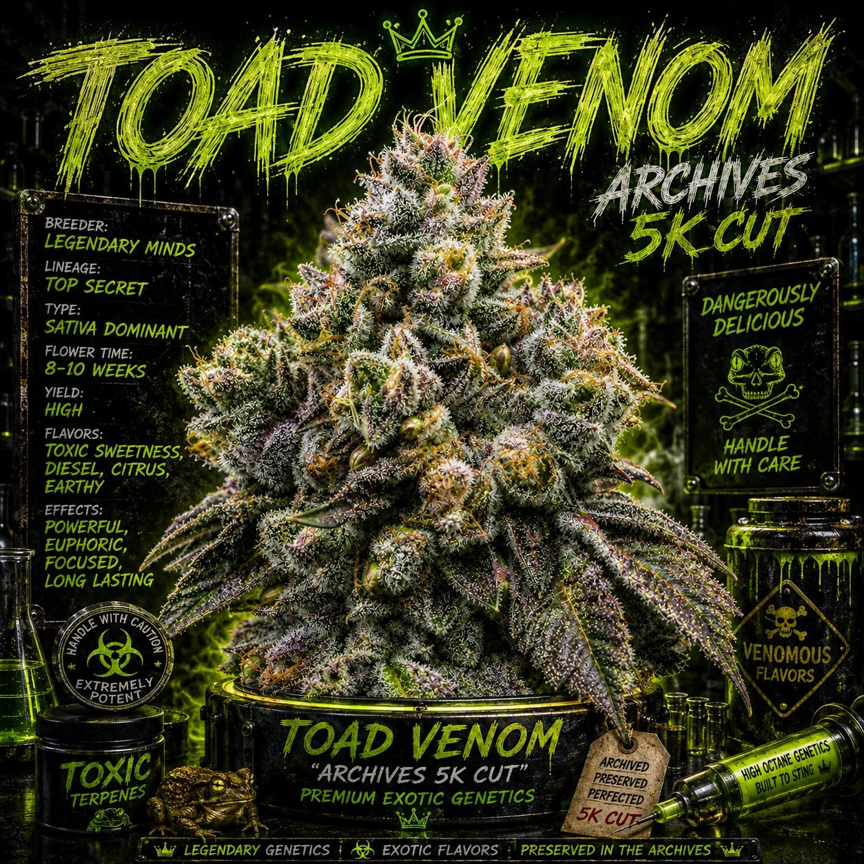 Toad Venom Archives 5K Cut Strain - Copycat Genetics