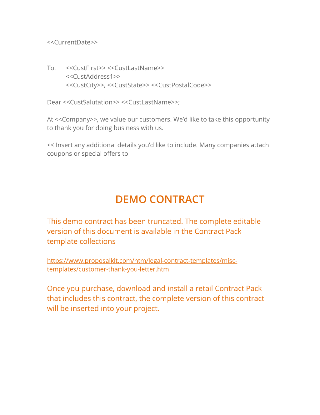 Customer Thank You Letter 3 Easy Steps