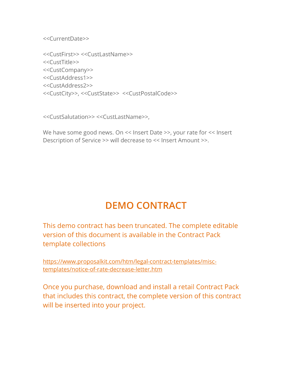 Notice Of Rate Decrease Letter 3 Easy Steps