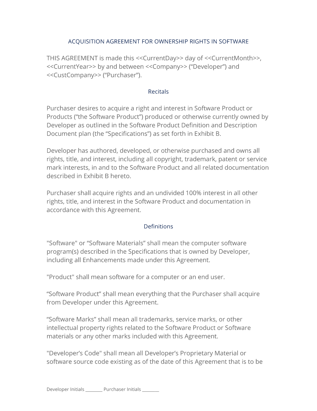 Software Acquisition Contract 3 Easy Steps