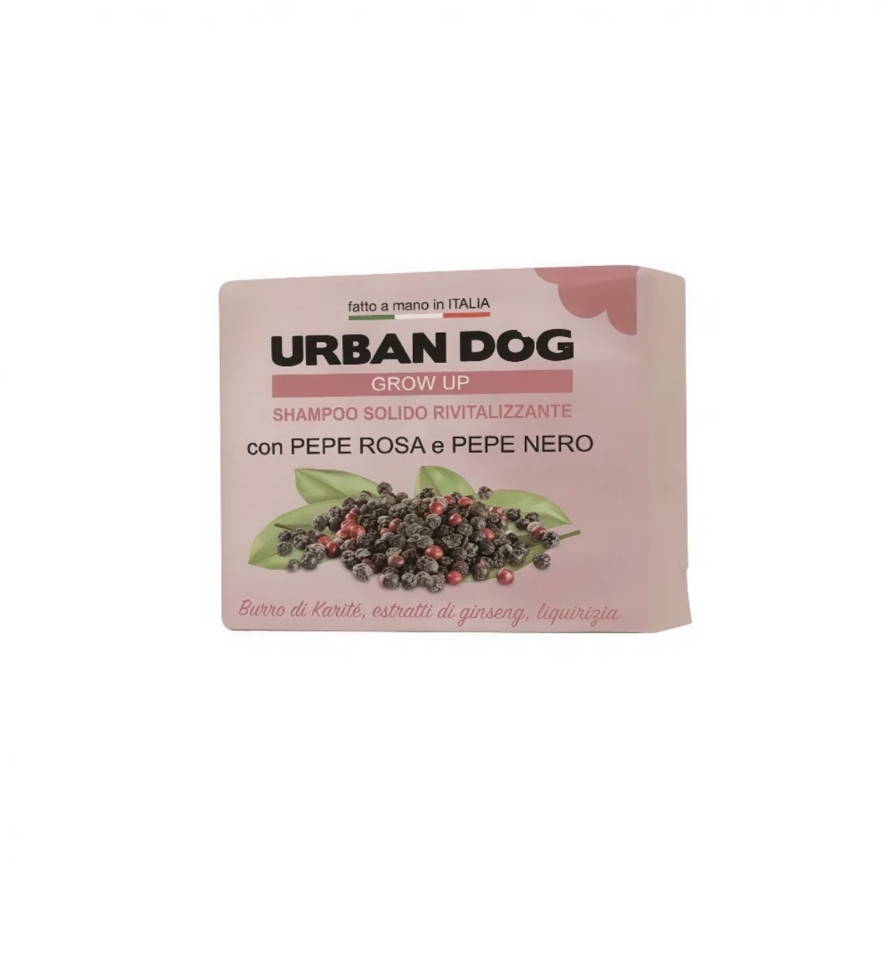 Urban Dog Grow Up Tuhý šampon pro revitalizaci srsti s černým a růžovým pepřem
