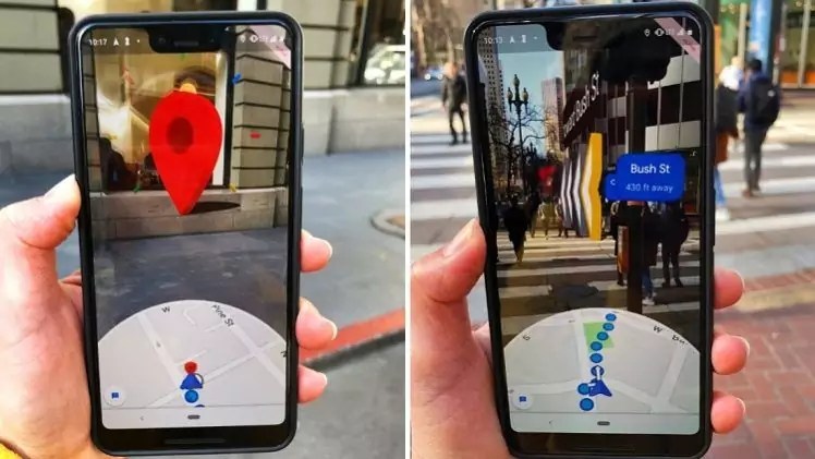 Google maps new feature augmented reality live view search